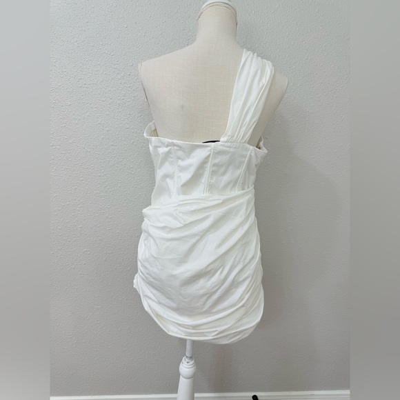 House of CB CLEMENTINE White Cut Out Mini Dress size L(P) - Picture 5 of 14